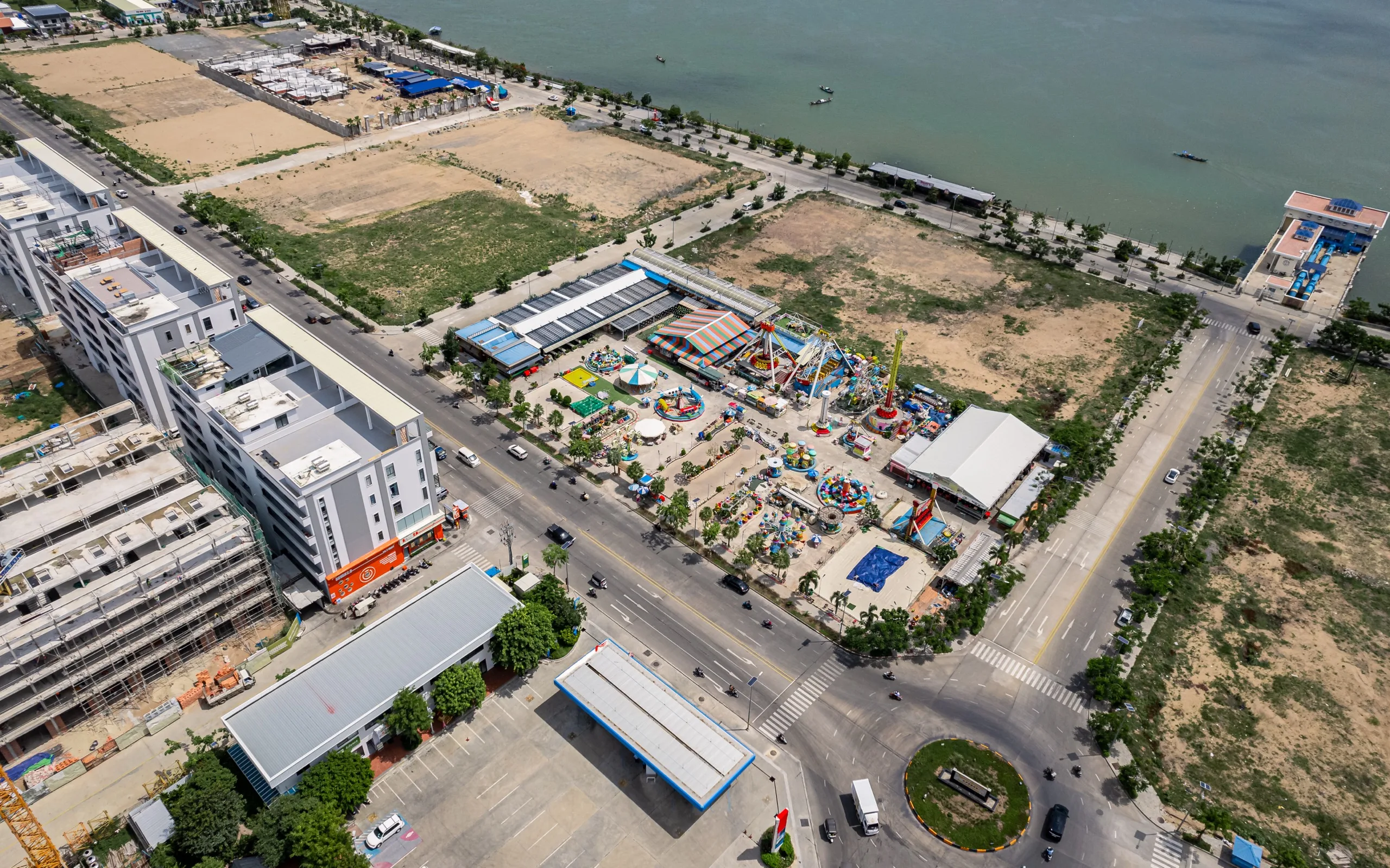 Aerial view of Norea City site on Koh Norea
